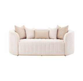 Ariana Beige 83" Loveseat