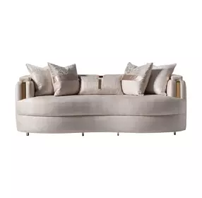 Carmela Almond Mansion 85" Loveseat
