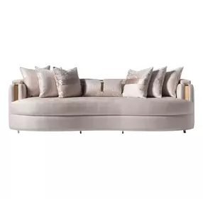 Carmela Almond Mansion 102" Sofa