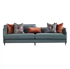 La Francaise Azure Blue 105" Sofa