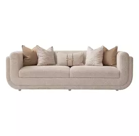 Savannah Breeze Cashmere and Bright Gold Standard 92" Sofa