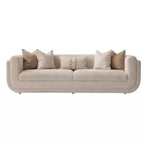 Savannah Breeze Cashmere and Bright Gold Mansion 104" Sofa