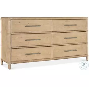 Havenwood Light Brown Pole Rattan Dresser