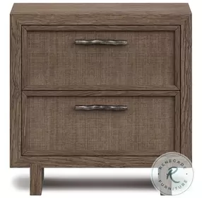 Casa Paros Playa 2 Drawer Nightstand with USB Charging