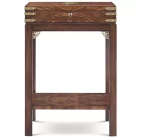 Althorp Ramsey Mahogany and Gold Rectangular Bingham Accent Table