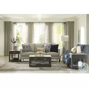 Hamilton Lyle Creek Toasted Caramel And Smoked Charcoal Small Rectangular Occasional Table Set