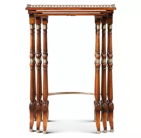 Althorp Rectangular South Drawing Room Parquetry Nest of Tables