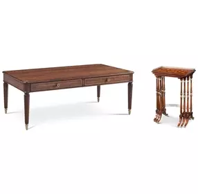 Althorp Living History Heirloom South Drawing Room Parquetry Occasional Table Set