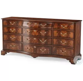 The India Silk Ramsey Mahogany 9 Drawer Dresser