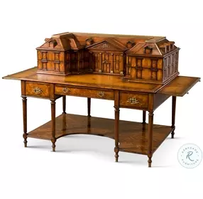 Althorp Marbury Green And Silver Tooling Ramsey Mahogany 60" House Desk
