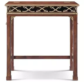 Althorp Ramsey Mahogany and Gold 30" Admiralty Naval Campaign Writing Desk