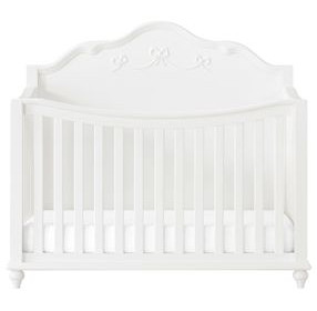Annie White Convertible Crib with Guardrails