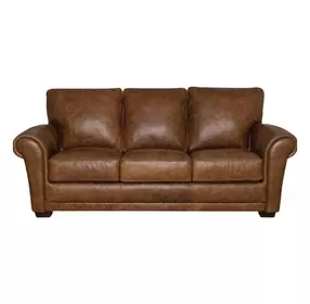 Maverick Cinnamon 88" Top Grain Leather Sofa
