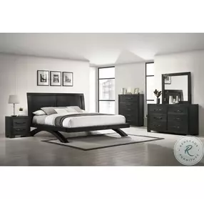 Kenn Black Platform Bedroom Set