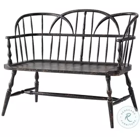 The Hoop Plymouth Brown 47" Back Settee