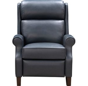 Amber Santa Fe Ocean Leather Dual Power Recliner with Power Headrest and USB Charging
