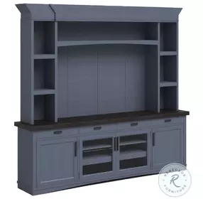 Americana Modern Denim Entertainment Wall