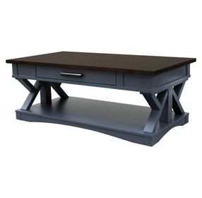 Americana Modern Denim Cocktail Table