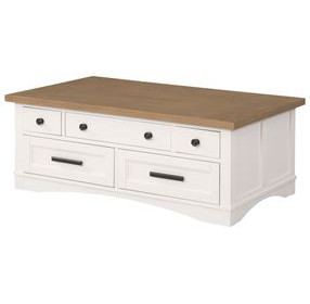 Americana Modern Cotton Cocktail Table With Lift Top