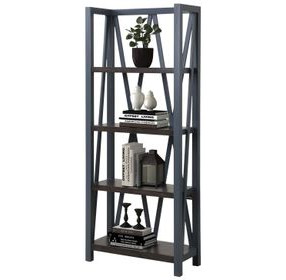 Americana Modern Denim Etagere Bookcase