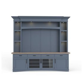 Americana Modern Denim Entertainment Wall