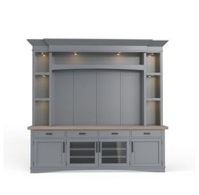 Americana Modern Dove Entertainment Wall