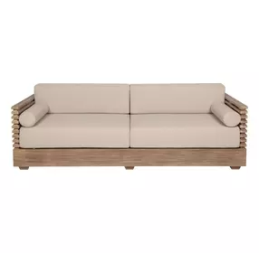 Vivid Brown Outdoor 83" Patio Sofa