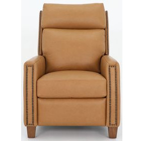 Anaheim Santa Fe Brandy Leather Power Recliner wirh Power Headrest and Power Lumbar