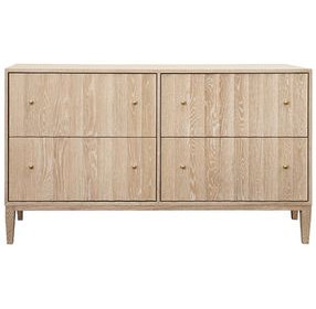 Angus Cerused Oak 4 Drawer Fluted Chest