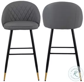 Oliver Gray Bar Stool Set Of 2
