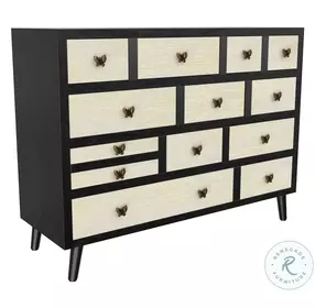 Papillon Ebony And Washed Ivory Artisan Sideboard