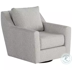 Sugarshack Grey Recessed Arm Swivel Glider Chair