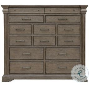 Madison Ridge Natural Bark 14 Drawer Master Chest