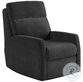 Mimi Bahari Charcoal Wall Hugger Power Headrest Recliner with SoCozi Massage