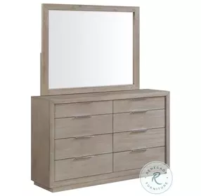 Cadia Grey 8 Drawer Dresser And Mirror