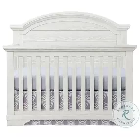 Foundry White Dove Arch Top Convertible Standard Crib