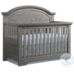 Foundry Brushed Pewter Arch Top Convertible Standard Crib