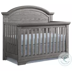 Foundry Brushed Pewter Arch Top Convertible Standard Crib
