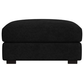 Mesa Black Upholstered Square Modular Ottoman
