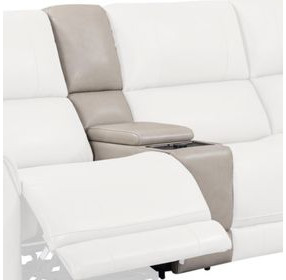 Easton Steamboat Quartz Leather Entertainment Tilt Console with USB Charging