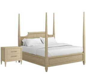 Eave Sundrenched Oak Panel Bedroom Set