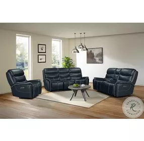 Florin Navy Power Reclining Living Room Set