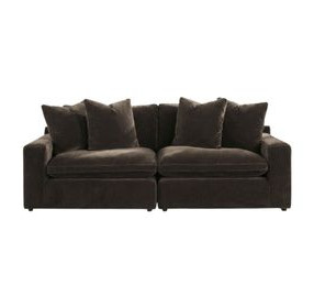 Maxton Heights Bittersweet 2 Piece Modular Sectional Sofa with Pillows