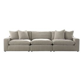 Maxton Heights Pebble 3 Piece Modular Sectional Sofa