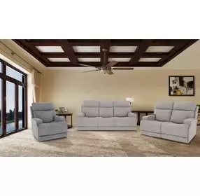 Ashbee Arula Dove Zero Gravity Power Reclining Living Room Set with Power Headrest