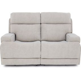 Ashbee Arula Dove 66" Zero Gravity Power Reclining Loveseat with Power Headrest and USB Charging