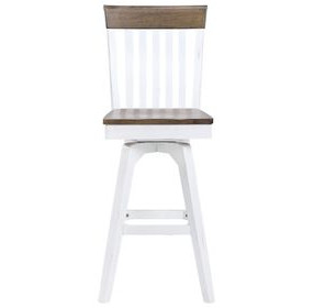 Ashford Brown Swivel Upholstered Barstool
