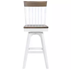 Ashford Brown Swivel Upholstered Barstool
