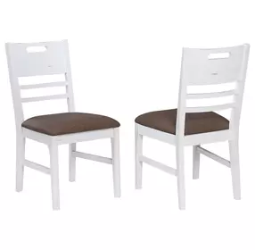 Ashford Brown Handle Grip Back Upholstered Side Chair
