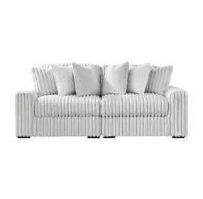 Stupendous Alloy 2 Piece Modular Sectional Sofa with Pillows